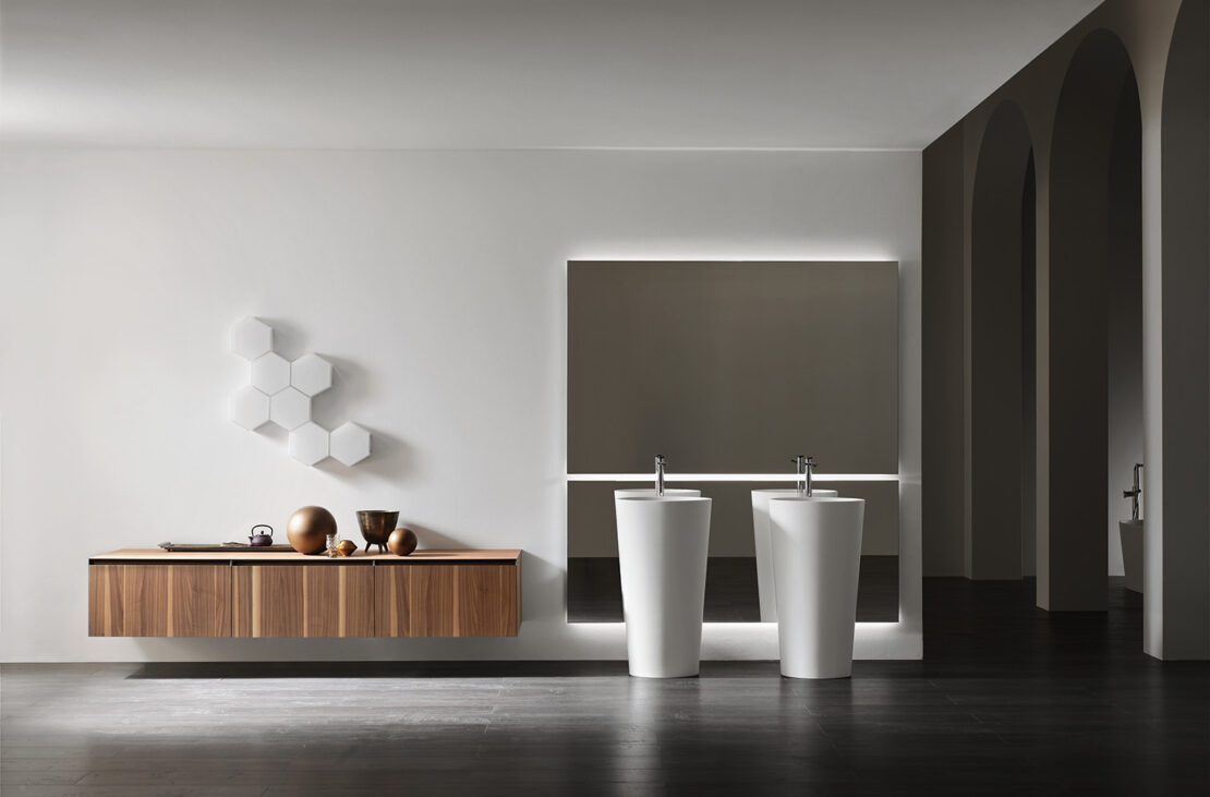 lampade a parete di design per bagno moderno