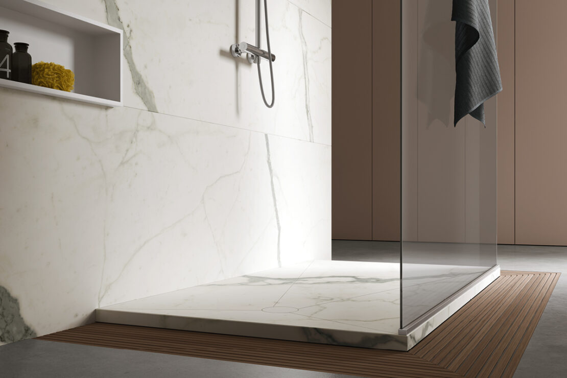 piatto doccia effetto marmo