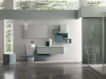 bagno moderno grigio