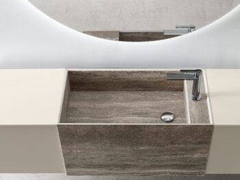 lavabo sospeso effetto marmo