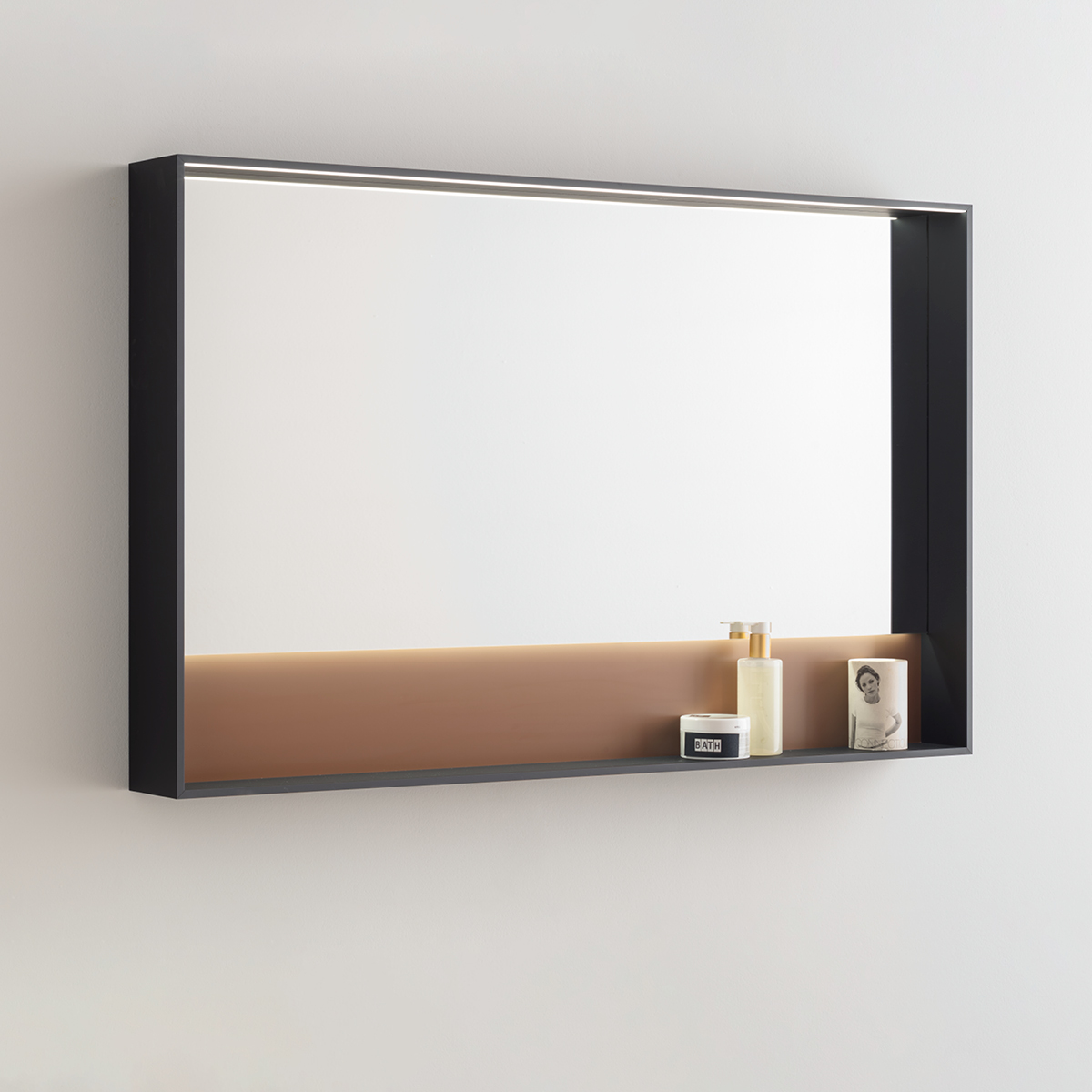 specchiera bagno con mensola