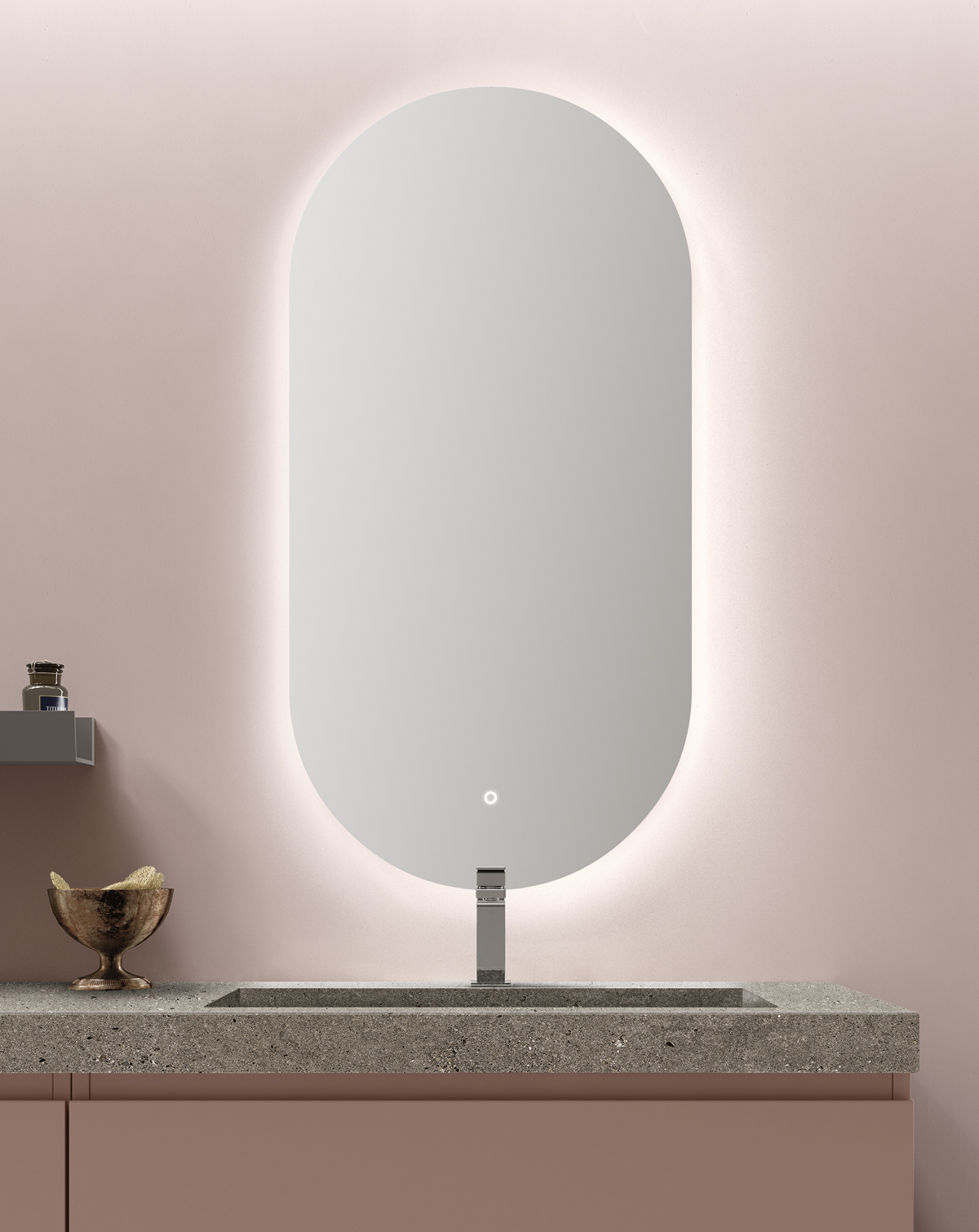 specchio bagno smart moderno 