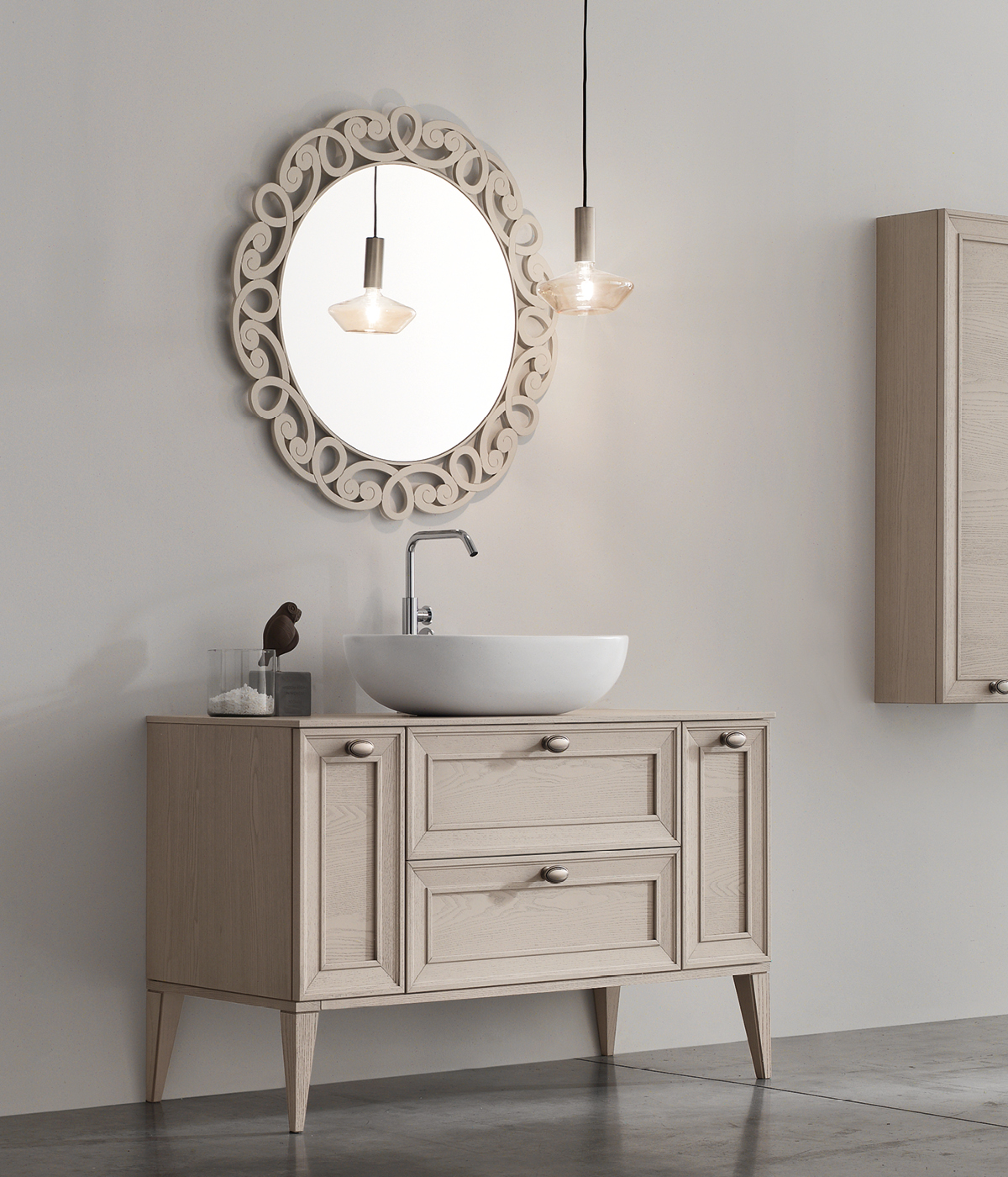 specchio bagno con cornice 