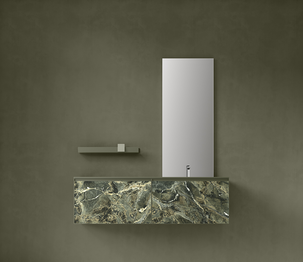 bagno colorato monocromatico