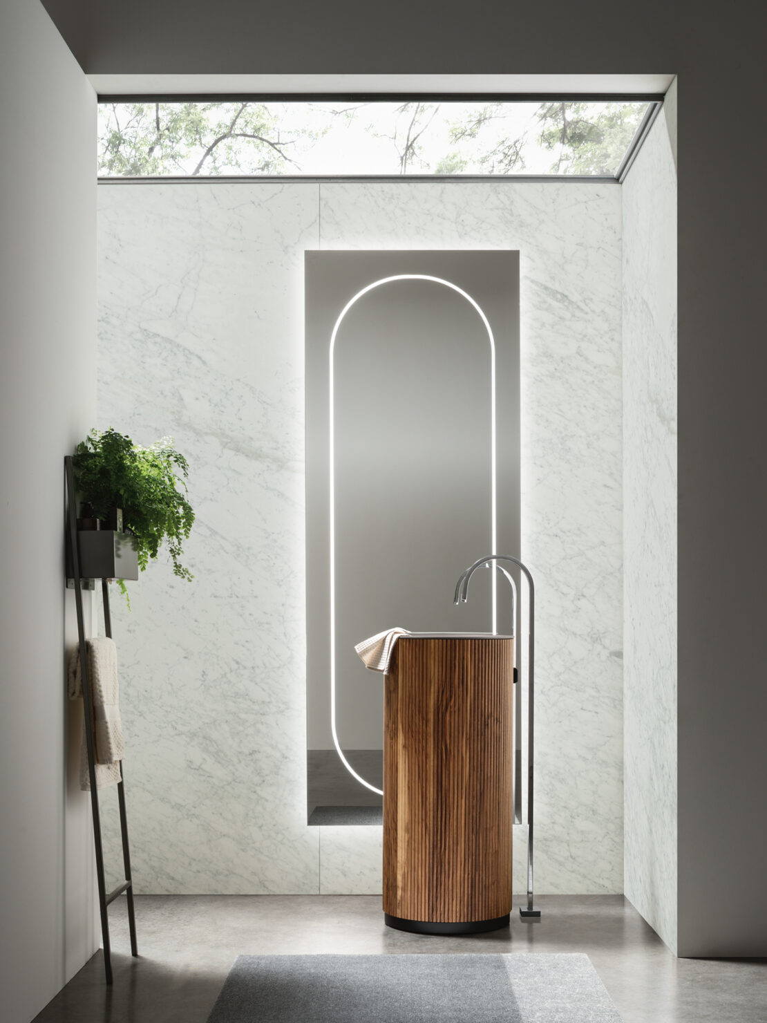 lavabo freestanding design idee bagno elegante