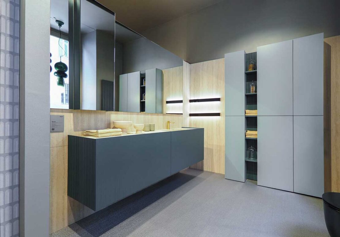 tendenze bagno 2026 arredo bagno blu e azzurro